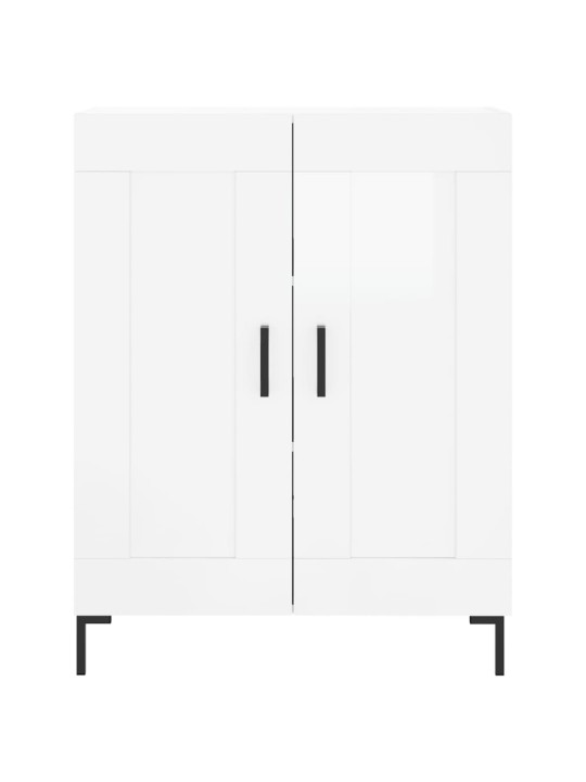 Komoda, baltos spalvos, 69,5x34x180cm, apdirbta mediena, blizgi
