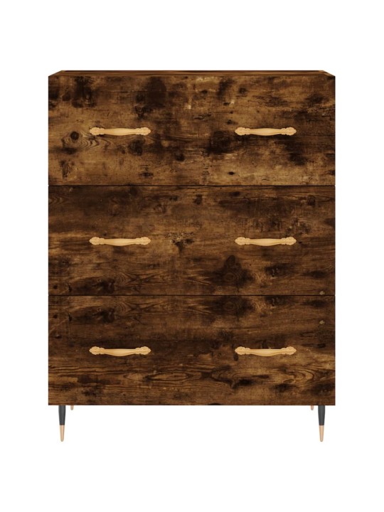 Komoda, dūminio ąžuolo spalvos, 69,5x34x180cm, apdirbta mediena