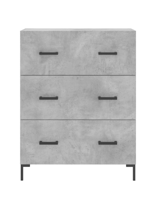 Komoda, betono pilkos spalvos, 69,5x34x180cm, apdirbta mediena