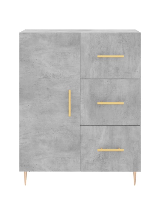 Komoda, betono pilkos spalvos, 69,5x34x180cm, apdirbta mediena