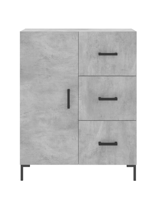 Komoda, betono pilkos spalvos, 69,5x34x180cm, apdirbta mediena