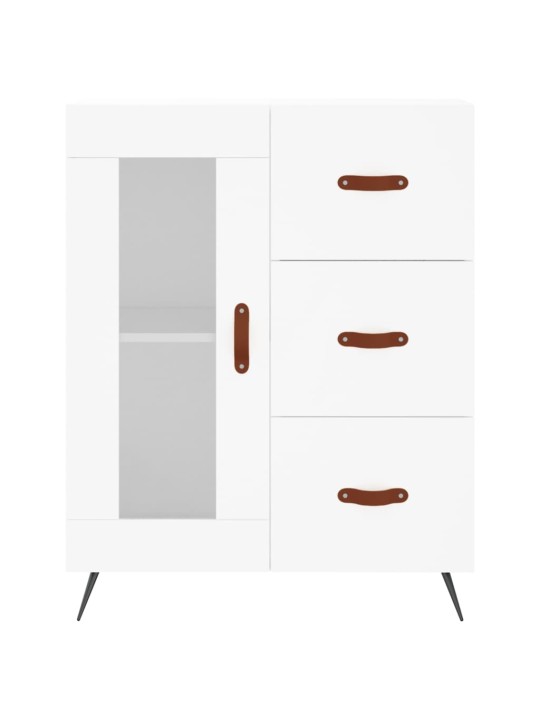 Komoda, baltos spalvos, 69,5x34x180cm, apdirbta mediena