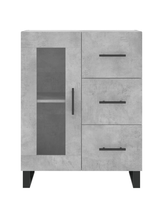 Komoda, betono pilkos spalvos, 69,5x34x180cm, apdirbta mediena