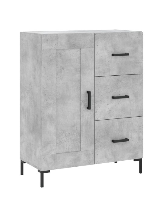 Komoda, betono pilkos spalvos, 69,5x34x180cm, apdirbta mediena