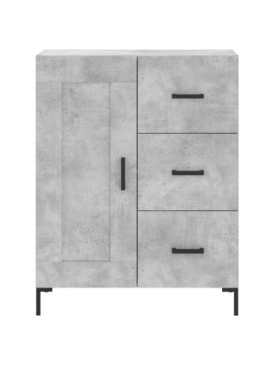 Komoda, betono pilkos spalvos, 69,5x34x180cm, apdirbta mediena