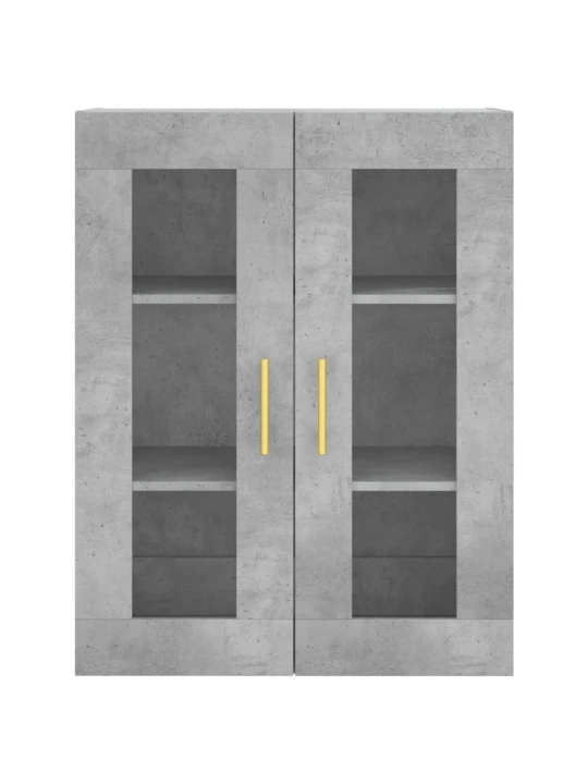 Komoda, betono pilkos spalvos, 69,5x34x180cm, apdirbta mediena