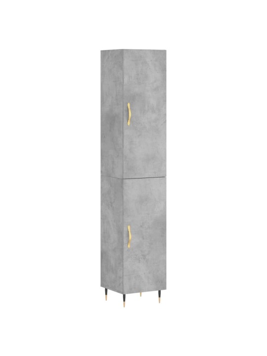 Komoda, betono pilkos spalvos, 34,5x34x180cm, apdirbta mediena
