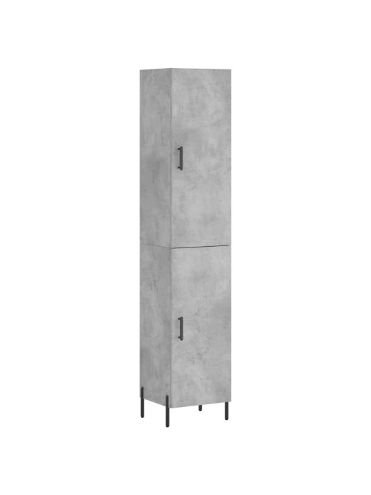 Komoda, betono pilkos spalvos, 34,5x34x180cm, apdirbta mediena