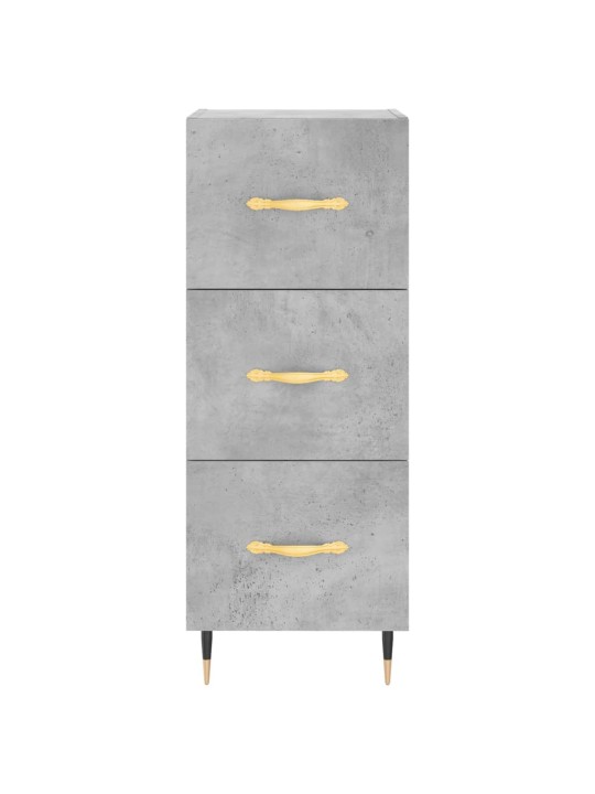 Komoda, betono pilkos spalvos, 34,5x34x180cm, apdirbta mediena
