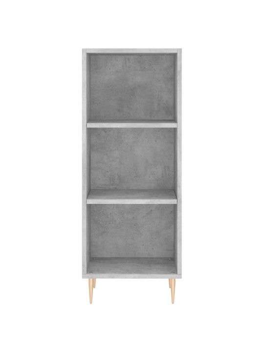 Komoda, betono pilkos spalvos, 34,5x34x180cm, apdirbta mediena