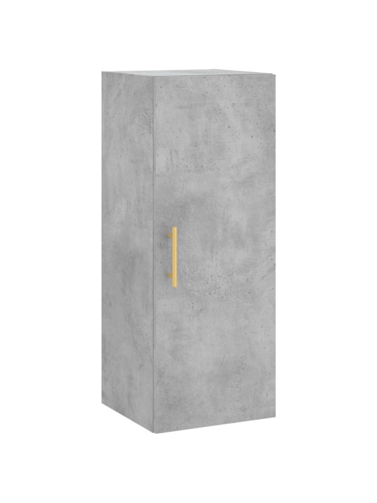 Komoda, betono pilkos spalvos, 34,5x34x180cm, apdirbta mediena