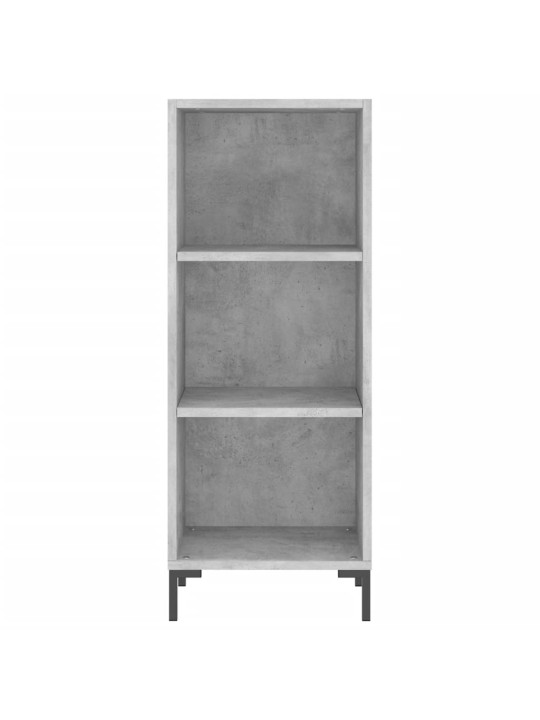 Komoda, betono pilkos spalvos, 34,5x34x180cm, apdirbta mediena