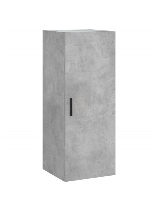 Komoda, betono pilkos spalvos, 34,5x34x180cm, apdirbta mediena