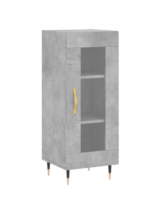 Komoda, betono pilkos spalvos, 34,5x34x180cm, apdirbta mediena