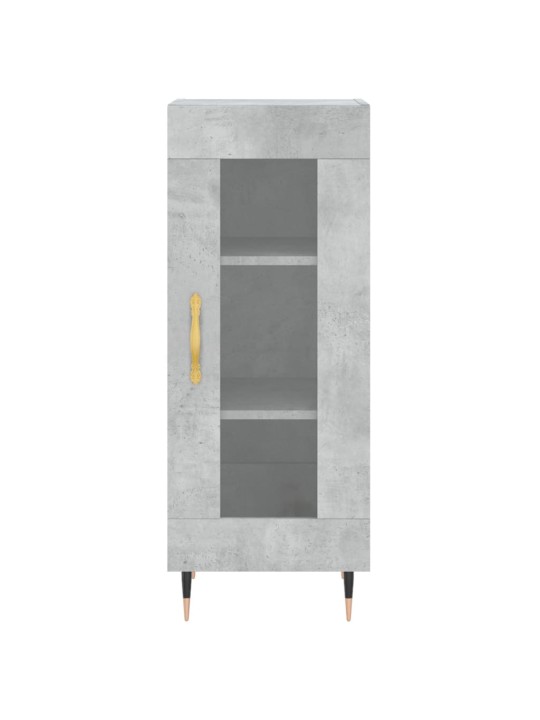 Komoda, betono pilkos spalvos, 34,5x34x180cm, apdirbta mediena