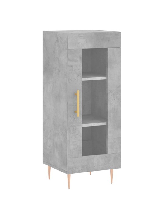 Komoda, betono pilkos spalvos, 34,5x34x180cm, apdirbta mediena