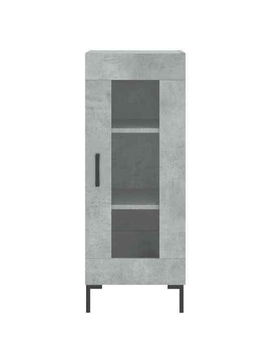Komoda, betono pilkos spalvos, 34,5x34x180cm, apdirbta mediena