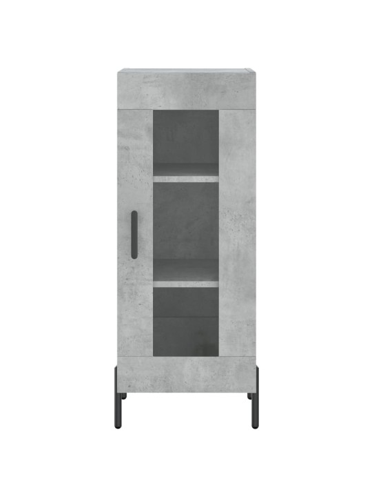 Komoda, betono pilkos spalvos, 34,5x34x180cm, apdirbta mediena