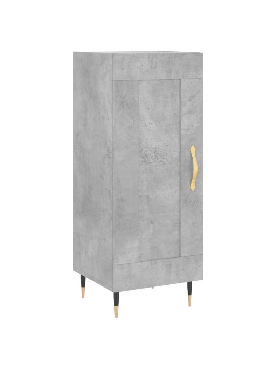 Komoda, betono pilkos spalvos, 34,5x34x180cm, apdirbta mediena