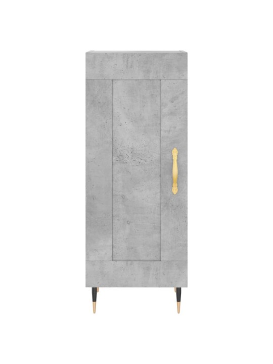Komoda, betono pilkos spalvos, 34,5x34x180cm, apdirbta mediena