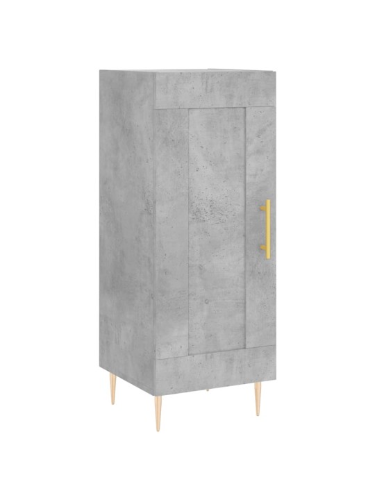 Komoda, betono pilkos spalvos, 34,5x34x180cm, apdirbta mediena