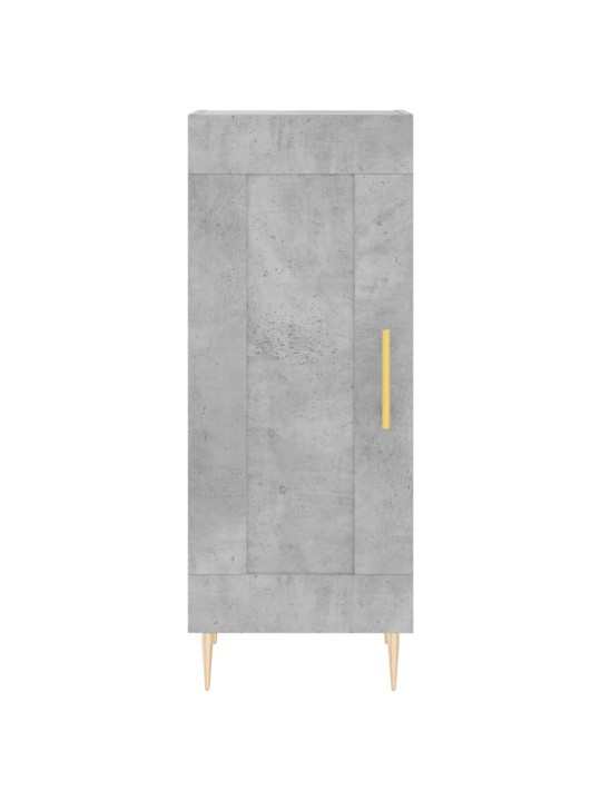 Komoda, betono pilkos spalvos, 34,5x34x180cm, apdirbta mediena