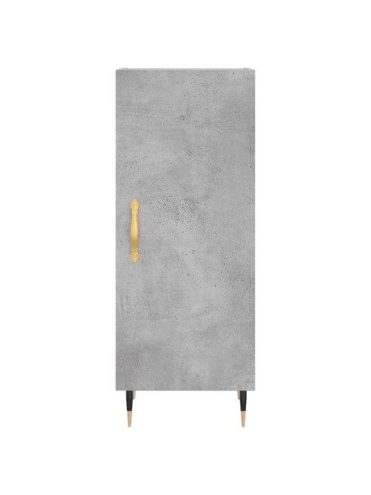 Komoda, betono pilkos spalvos, 34,5x34x180cm, apdirbta mediena