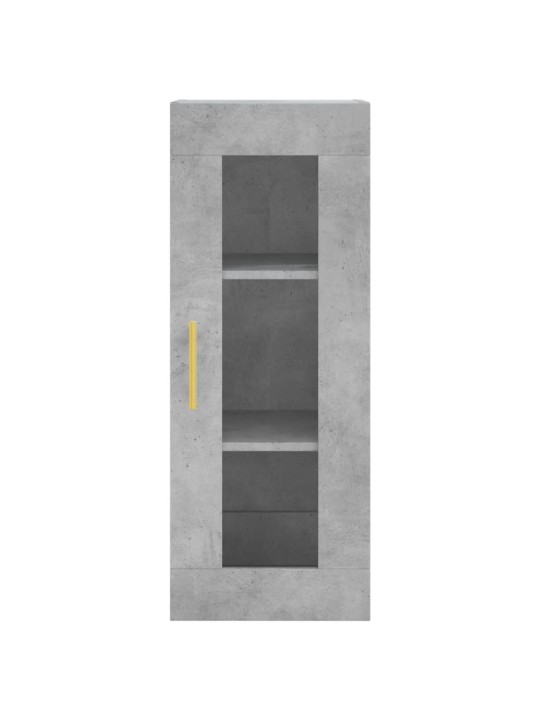 Komoda, betono pilkos spalvos, 34,5x34x180cm, apdirbta mediena