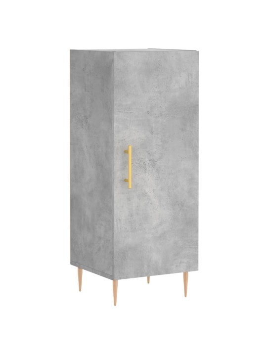 Komoda, betono pilkos spalvos, 34,5x34x180cm, apdirbta mediena