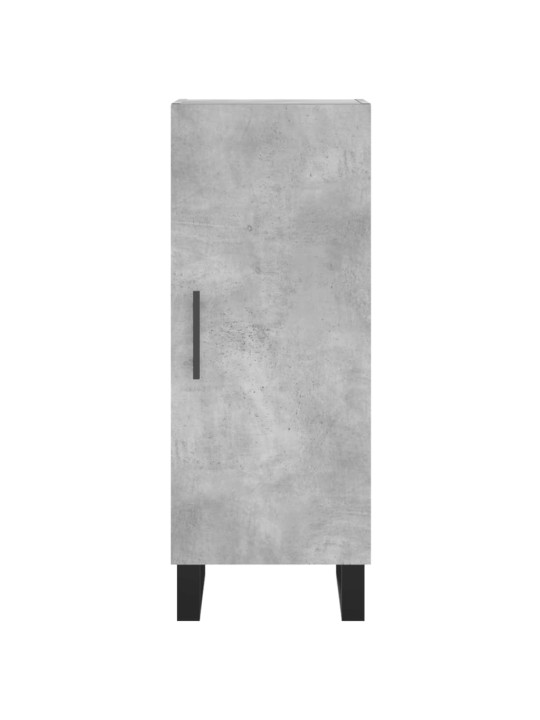 Komoda, betono pilkos spalvos, 34,5x34x180cm, apdirbta mediena