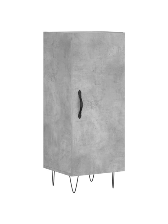 Komoda, betono pilkos spalvos, 34,5x34x180cm, apdirbta mediena