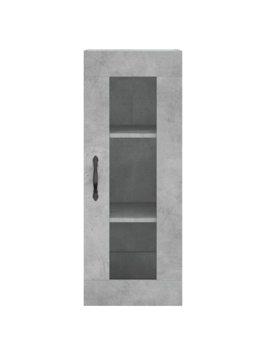Komoda, betono pilkos spalvos, 34,5x34x180cm, apdirbta mediena