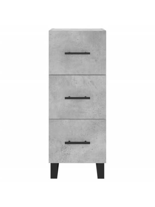Komoda, betono pilkos spalvos, 34,5x34x180cm, apdirbta mediena