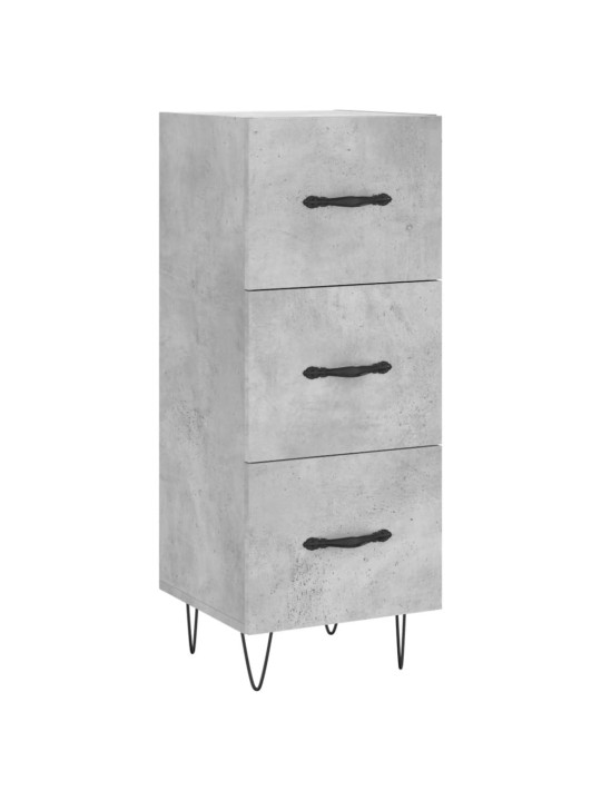 Komoda, betono pilkos spalvos, 34,5x34x180cm, apdirbta mediena