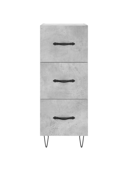 Komoda, betono pilkos spalvos, 34,5x34x180cm, apdirbta mediena