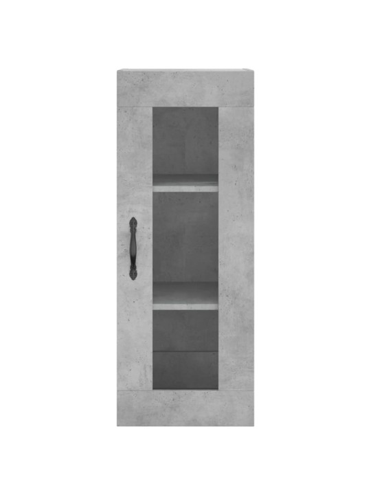 Komoda, betono pilkos spalvos, 34,5x34x180cm, apdirbta mediena