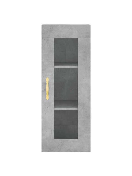 Komoda, betono pilkos spalvos, 34,5x34x180cm, apdirbta mediena