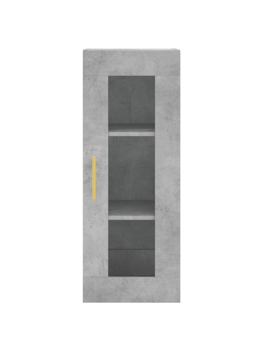 Komoda, betono pilkos spalvos, 34,5x34x180cm, apdirbta mediena