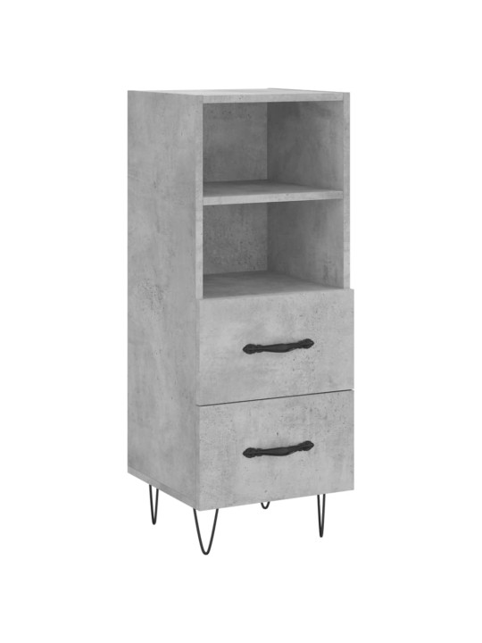 Komoda, betono pilkos spalvos, 34,5x34x180cm, apdirbta mediena