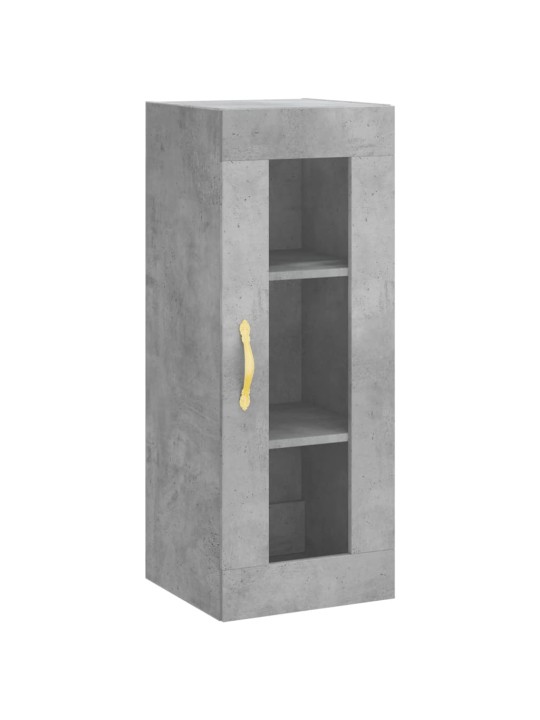 Komoda, betono pilkos spalvos, 34,5x34x180cm, apdirbta mediena
