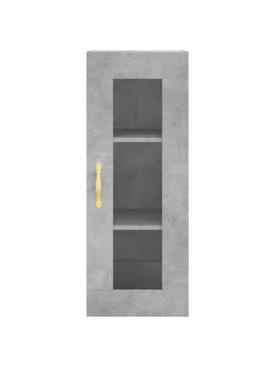 Komoda, betono pilkos spalvos, 34,5x34x180cm, apdirbta mediena