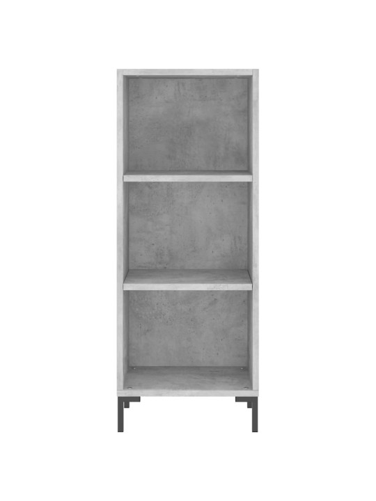 Komoda, betono pilkos spalvos, 34,5x34x180cm, apdirbta mediena