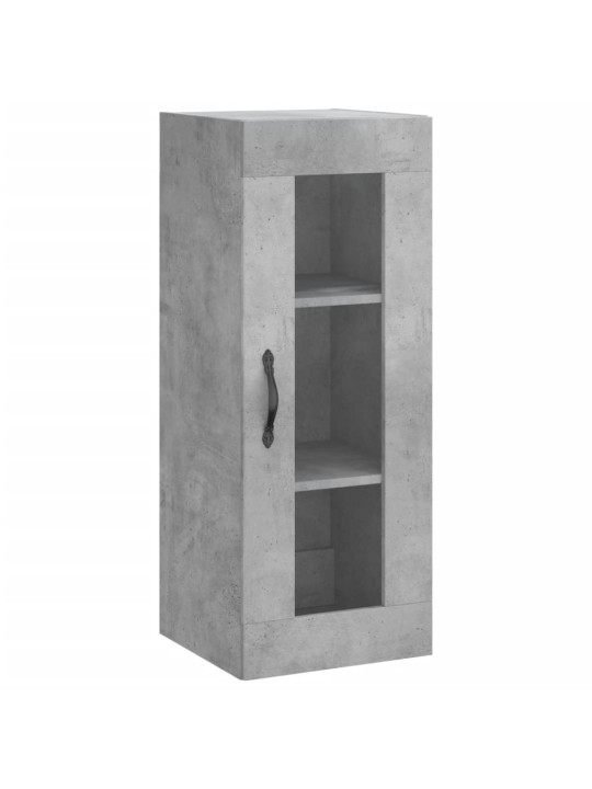 Komoda, betono pilkos spalvos, 34,5x34x180cm, apdirbta mediena