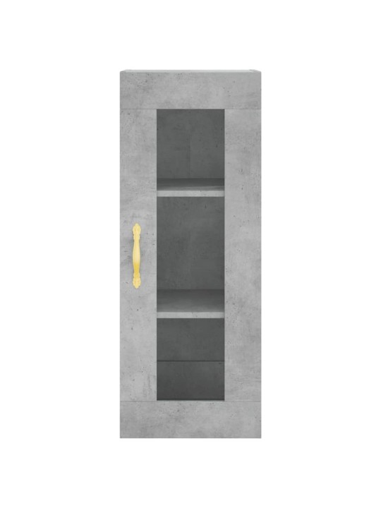 Komoda, betono pilkos spalvos, 34,5x34x180cm, apdirbta mediena