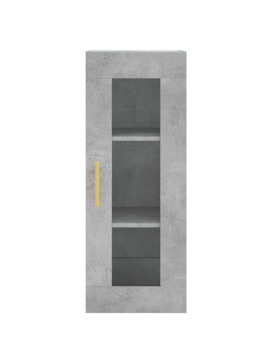Komoda, betono pilkos spalvos, 34,5x34x180cm, apdirbta mediena
