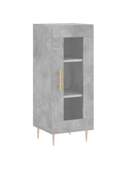 Komoda, betono pilkos spalvos, 34,5x34x180cm, apdirbta mediena