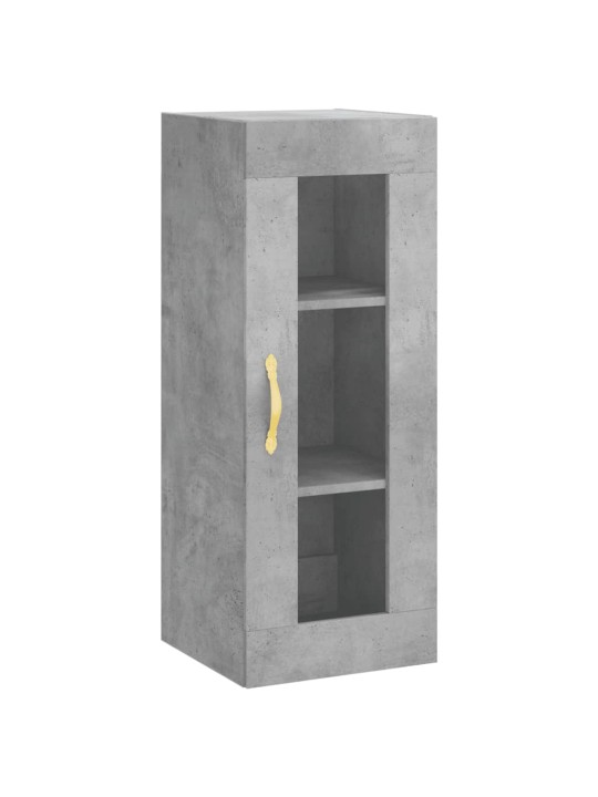 Komoda, betono pilkos spalvos, 34,5x34x180cm, apdirbta mediena