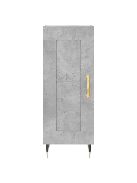Komoda, betono pilkos spalvos, 34,5x34x180cm, apdirbta mediena