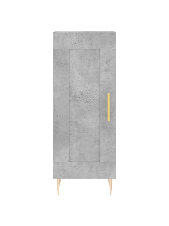 Komoda, betono pilkos spalvos, 34,5x34x180cm, apdirbta mediena