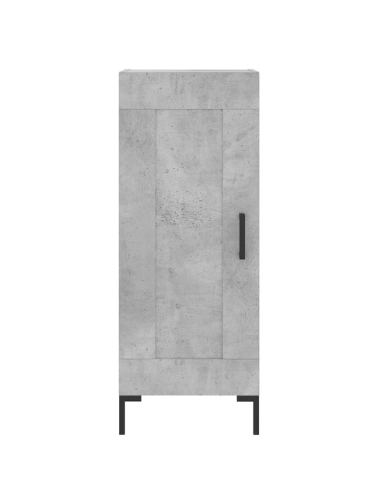 Komoda, betono pilkos spalvos, 34,5x34x180cm, apdirbta mediena